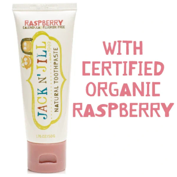Jack n' Jill Natural Calendula Toothpaste- Raspberry