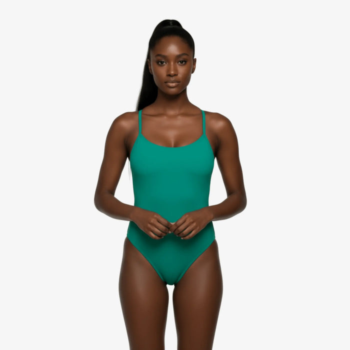 Jade Luxe Back One-Piece Swimsuit - Norca Athletic Swimwear