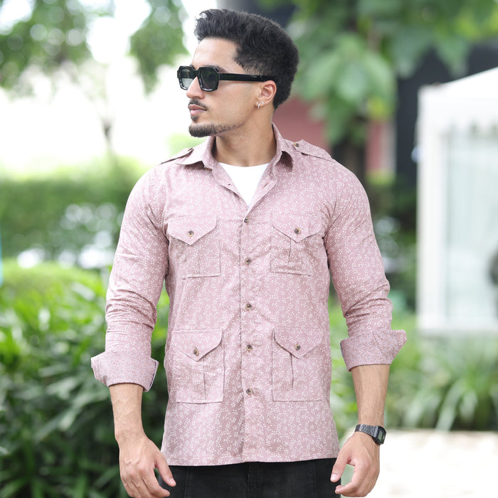 Jaipur Floral Print Hunting Style Shirt