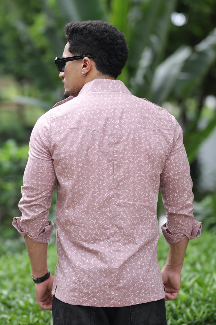 Jaipur Floral Print Hunting Style Shirt