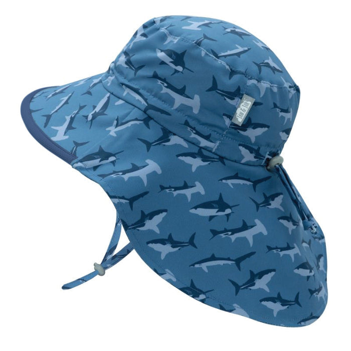 Jan & Jul Aqua Dry Xplorer Hat - Shark/Navy Trim