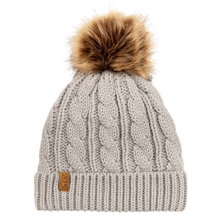 Jan & Jul Cable Knit Beanie - Grey
