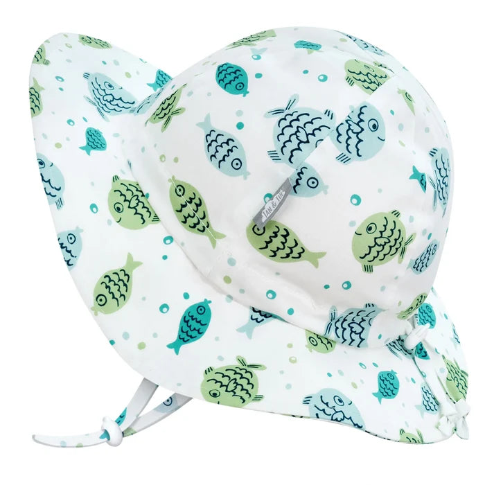Jan & Jul Cotton Floppy Hat - Fish Friends