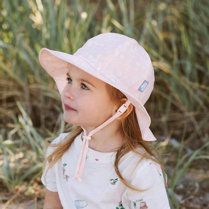 Jan & Jul Cotton Floppy Hat - Pink Prairie