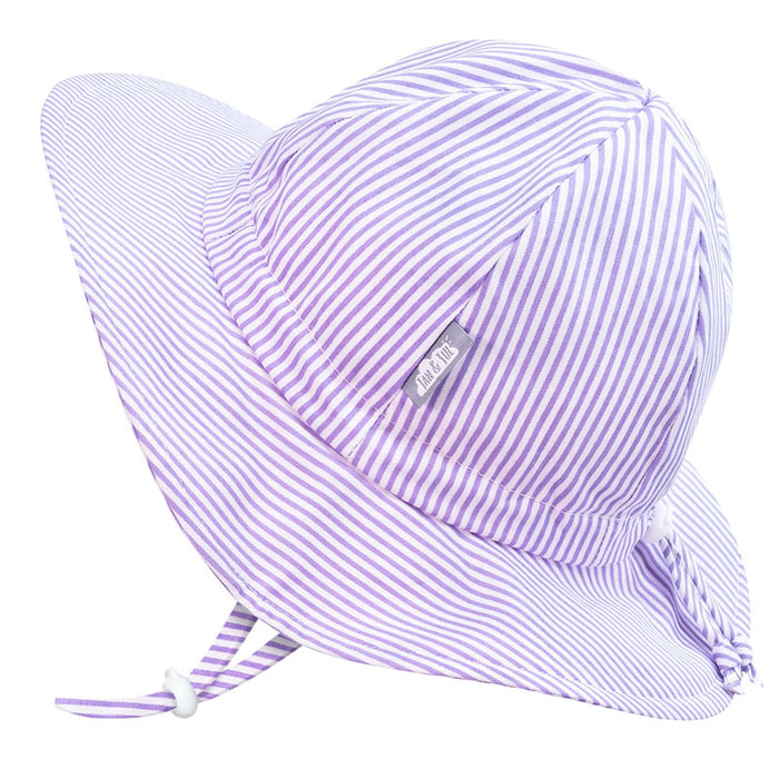 Jan & Jul Cotton Floppy Hat - Purple Stripes