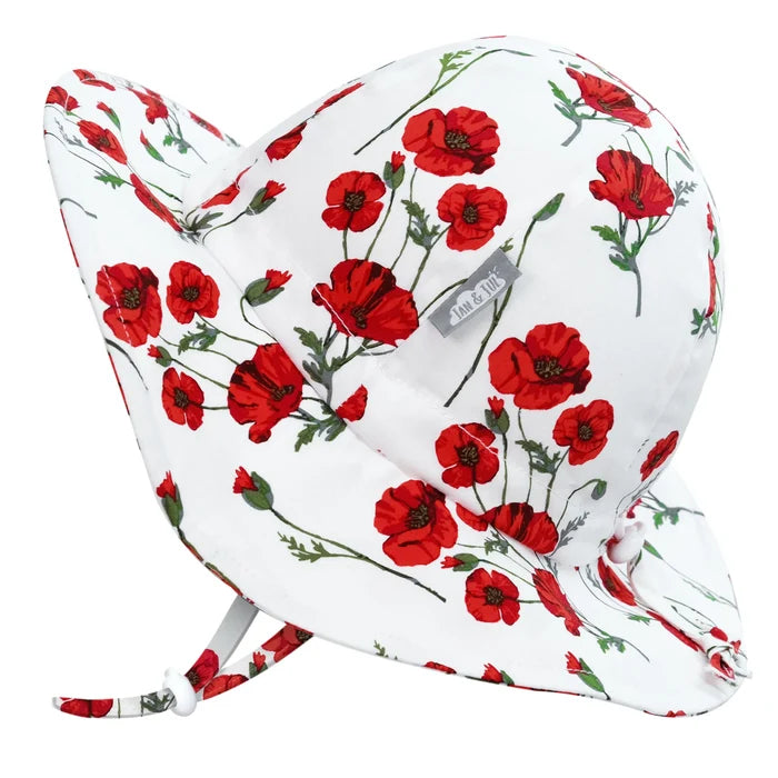 Jan & Jul Cotton Floppy Hat - Red Poppy