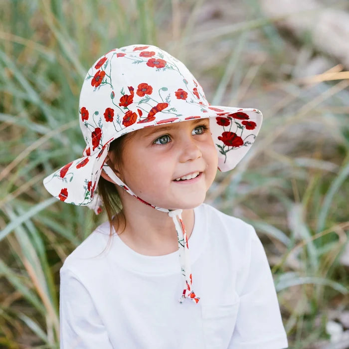 Jan & Jul Cotton Floppy Hat - Red Poppy