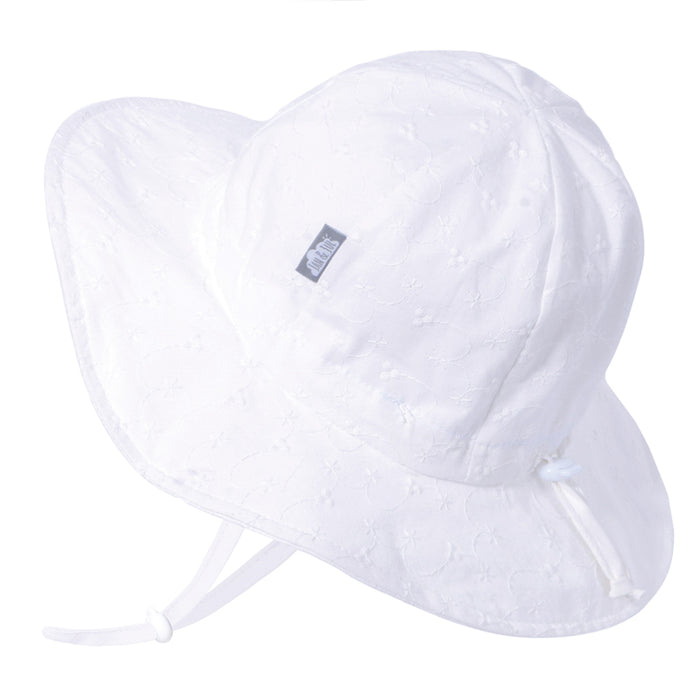 Jan & Jul Cotton Floppy Hat - White Eyelet