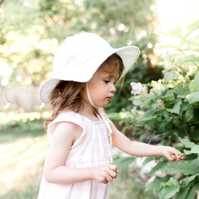 Jan & Jul Cotton Floppy Hat - White Eyelet