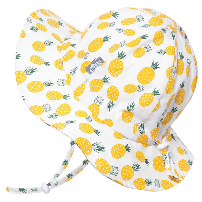 Jan & Jul Cotton Floppy Hat - Yellow Pineapple