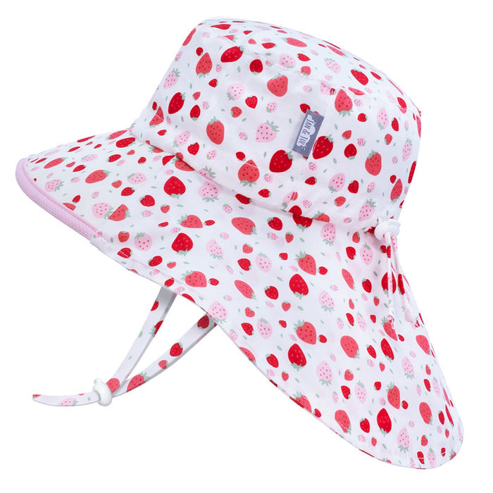 Jan & Jul Cotton Xplorer Hat - Strawberry/Pink Trim