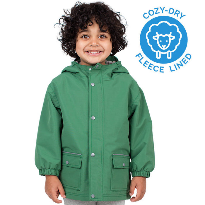 Jan & Jul Cozy-Dry Rain Jacket - Fern Green