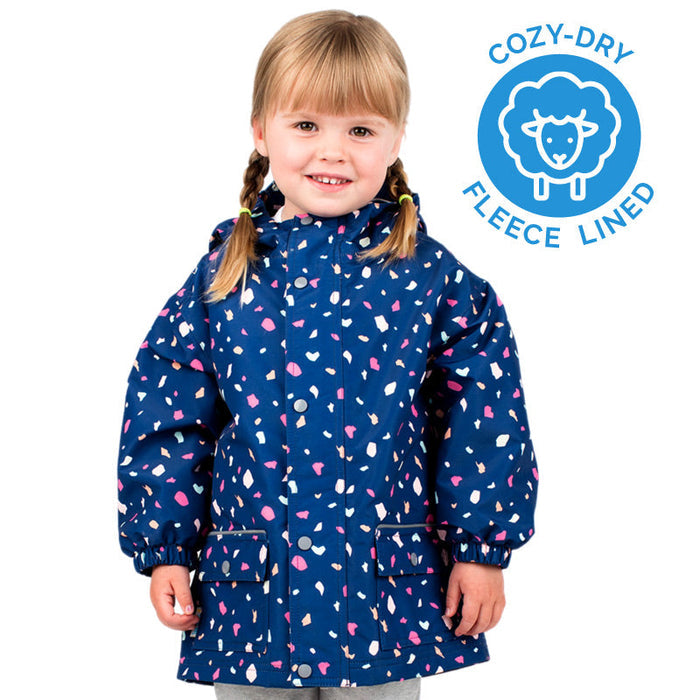 Jan & Jul Cozy-Dry Rain Jacket - Terrazzo