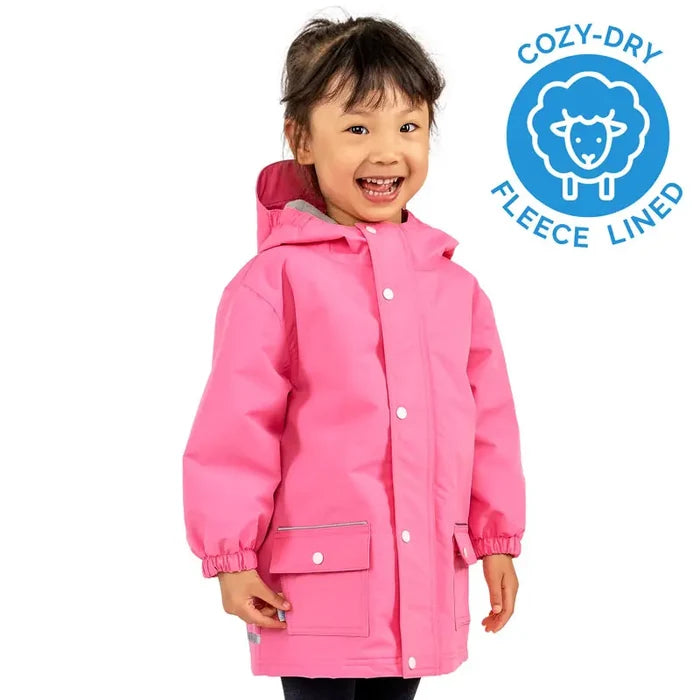 Jan & Jul Cozy-Dry Rain Jacket - Watermelon Pink