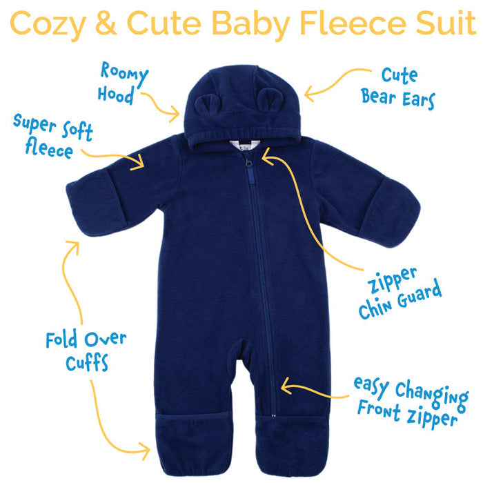 Jan & Jul Fleece Suit - Watermelon Pink