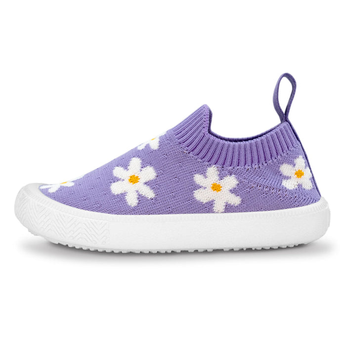 Jan & Jul Graphic Knit Shoes - Purple Daisy