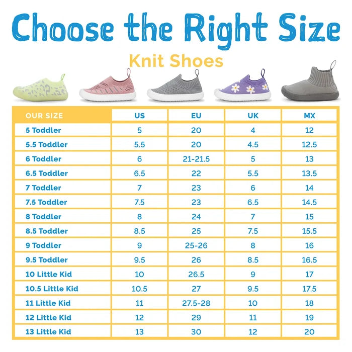 Jan & Jul Graphic Knit Shoes - Yellow Flower