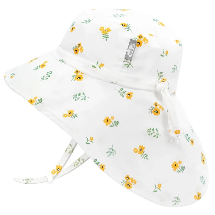 Jan & Jul Gro-With-Me Cotton Xplorer Hat - Yellow Flower