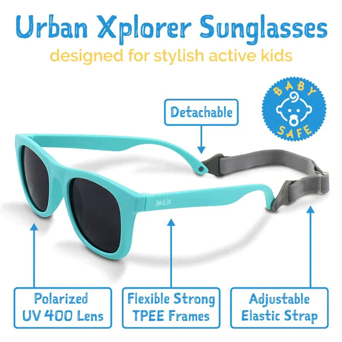 Jan & Jul Kids Urban Xplorer Sunglasses - Sky Blue