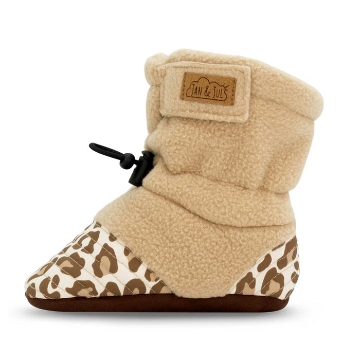 Jan & Jul Stay-Put Cozy Booties - Leopard
