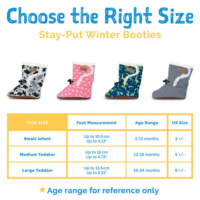 Jan & Jul Stay-Put Winter Booties - Black