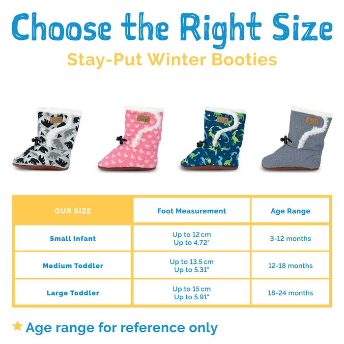Jan & Jul Stay-Put Winter Booties - Winter Flowers