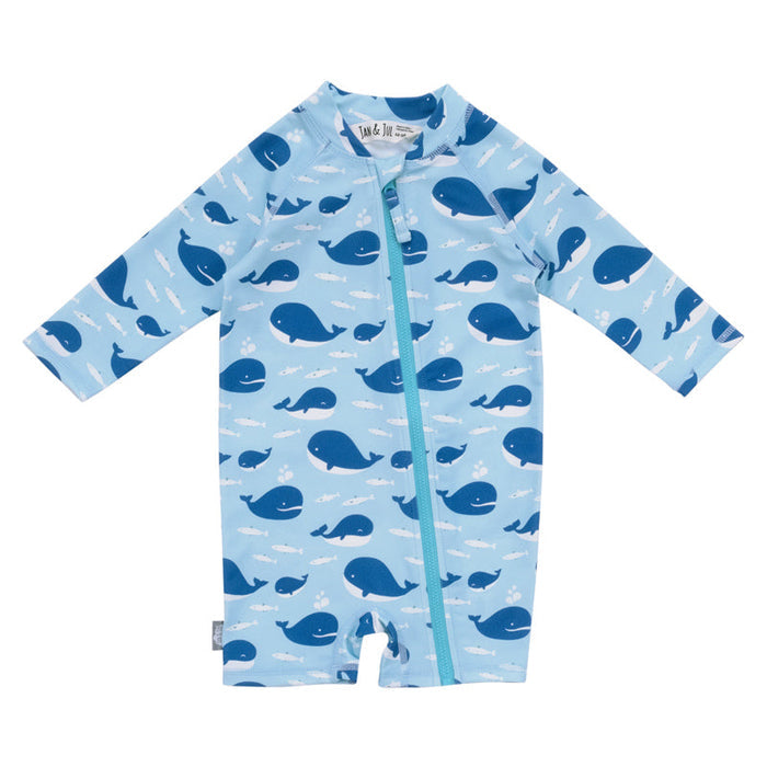 Jan & Jul Sun & Splash UV Jumpsuit - Blue Whale