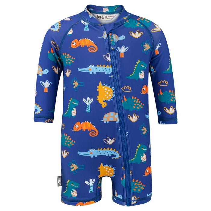 Jan & Jul Sun & Splash UV Jumpsuit - Dino Buddies