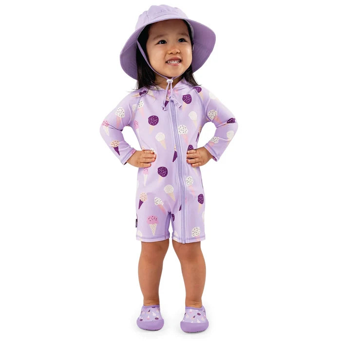 Jan & Jul Sun & Splash UV Jumpsuit - Lavender Ice Cream