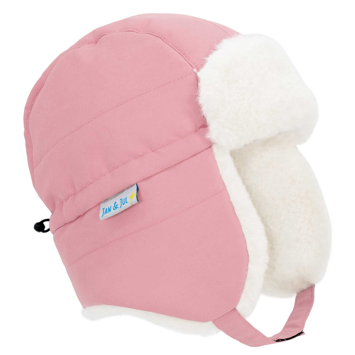Jan & Jul Toasty-Dry Trapper Winter Hat - Dusty Pink