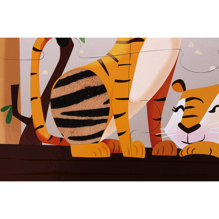 Janod 20pc A Day at the Zoo Tactile Puzzle