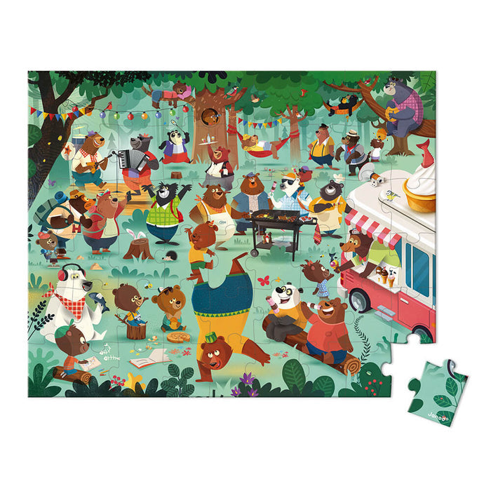Janod 54pc Family Bears Puzzle