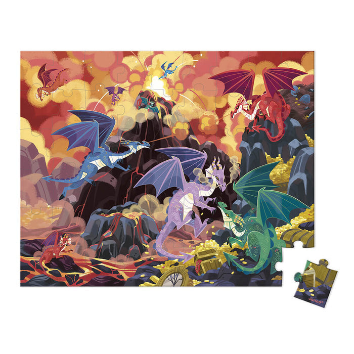 Janod 54pc Fiery Dragons Puzzle