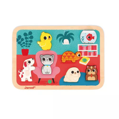 Janod Chunky Puzzle - Pets