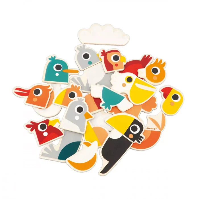 Janod Magnets Mix and Match Birds - 24pcs