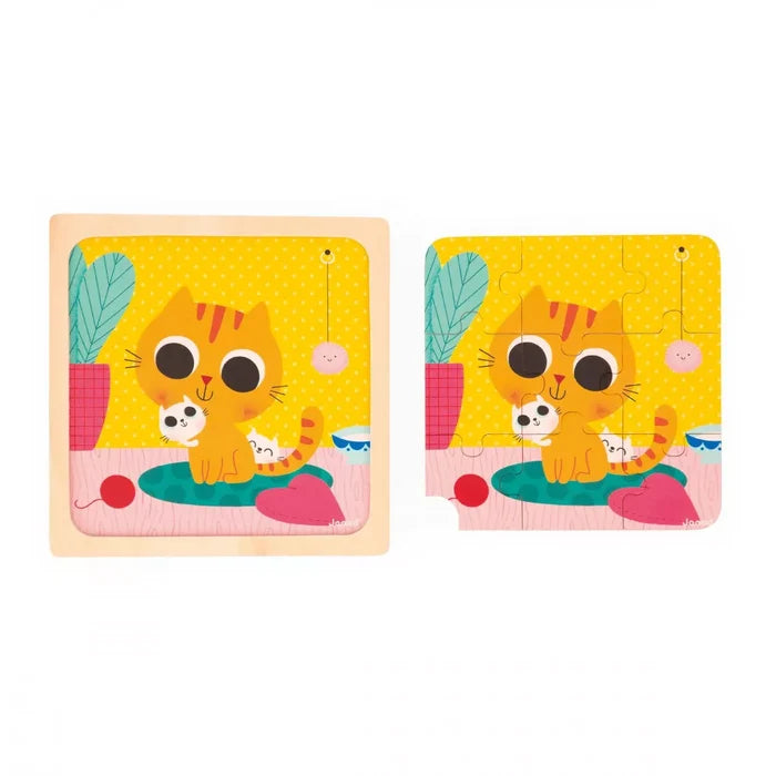 Janod Peanut The Cat Puzzle - 9pcs