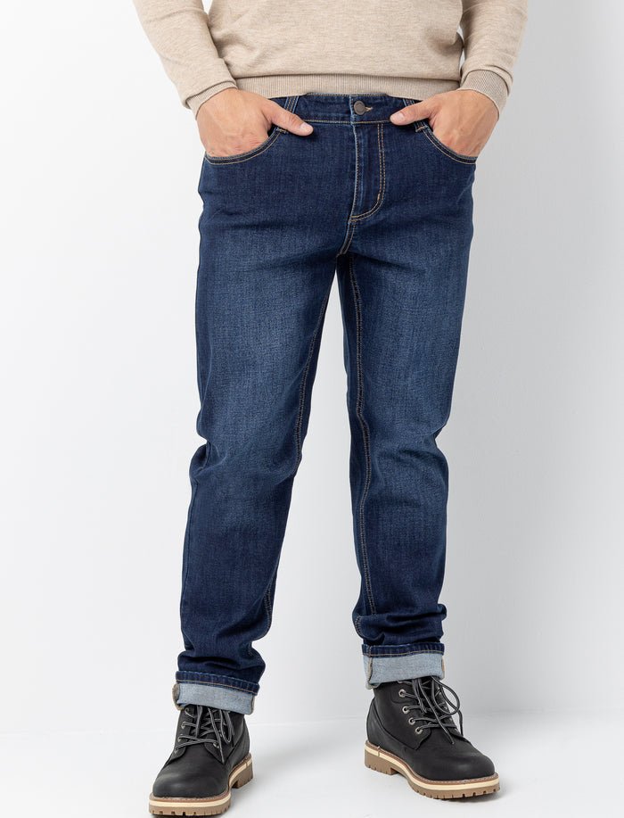 Jean à coupe décontractée pour homme
