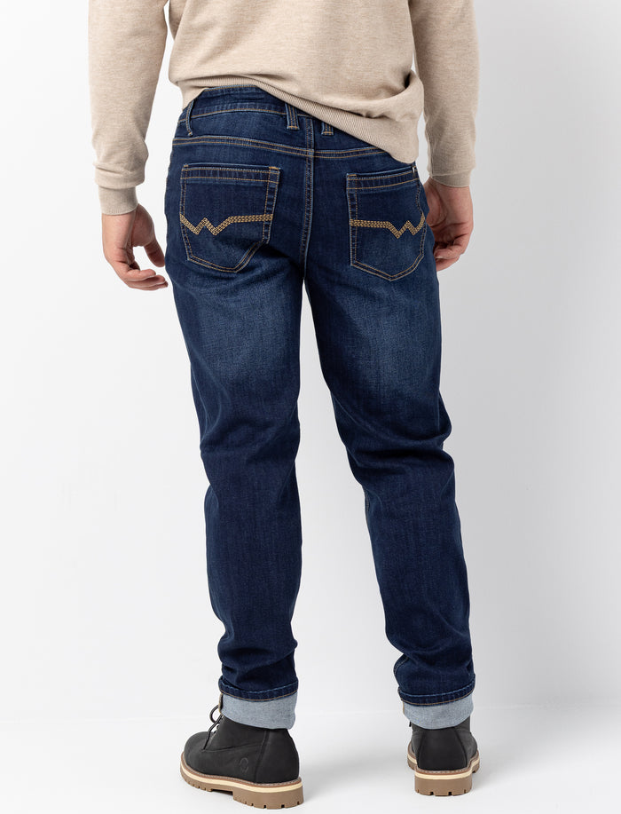Jean à coupe décontractée pour homme