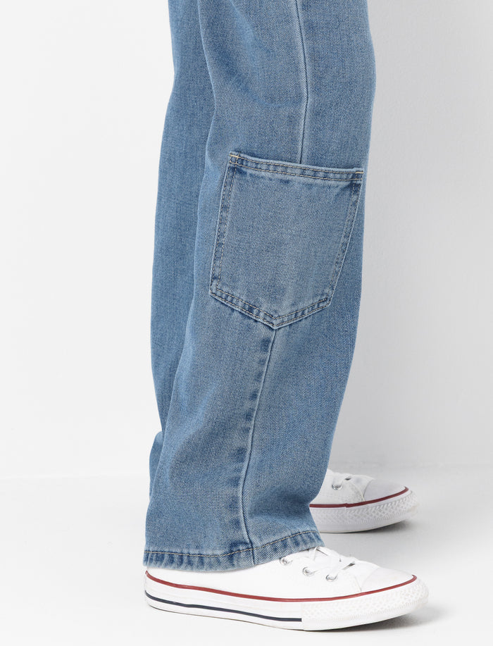 Jean à jambe droite en denim pour fille