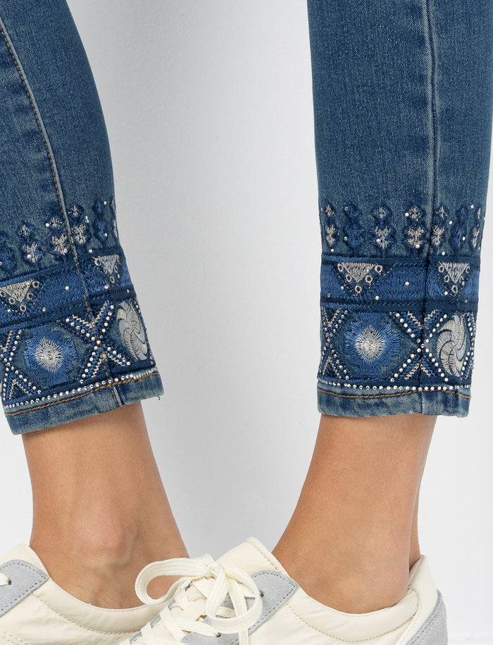 Jean à jambe droite en denim
