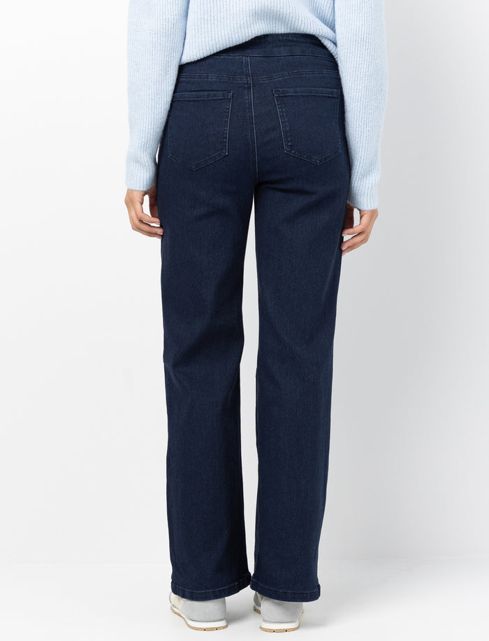 Jean à jambe large en denim