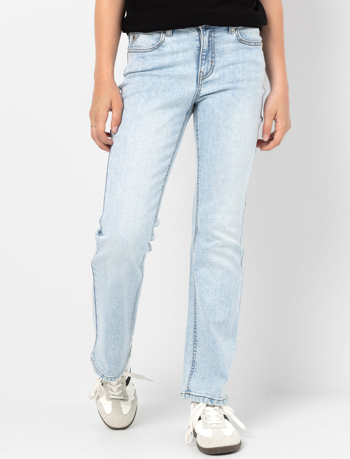 Jean en denim uni pour fille