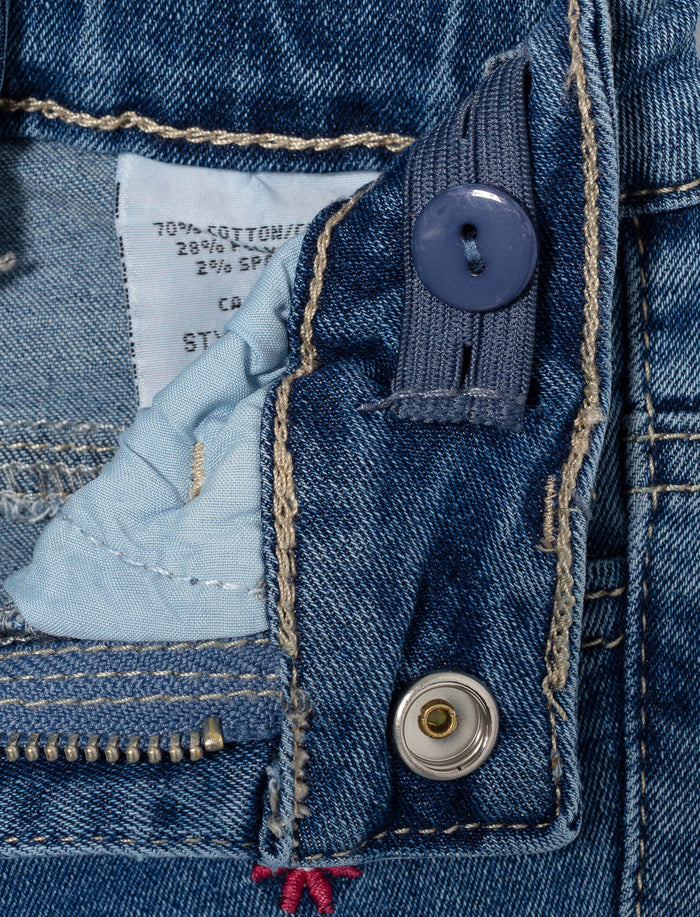 Jean étroit à broderie pour fille