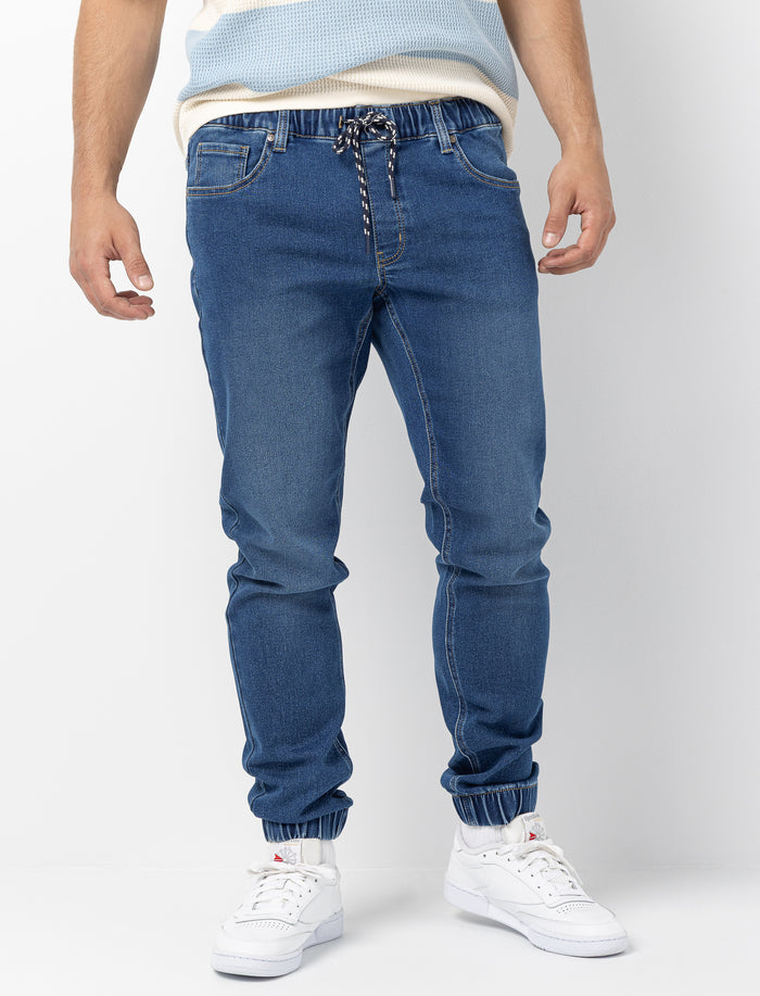 Jean jogger en denim pour homme
