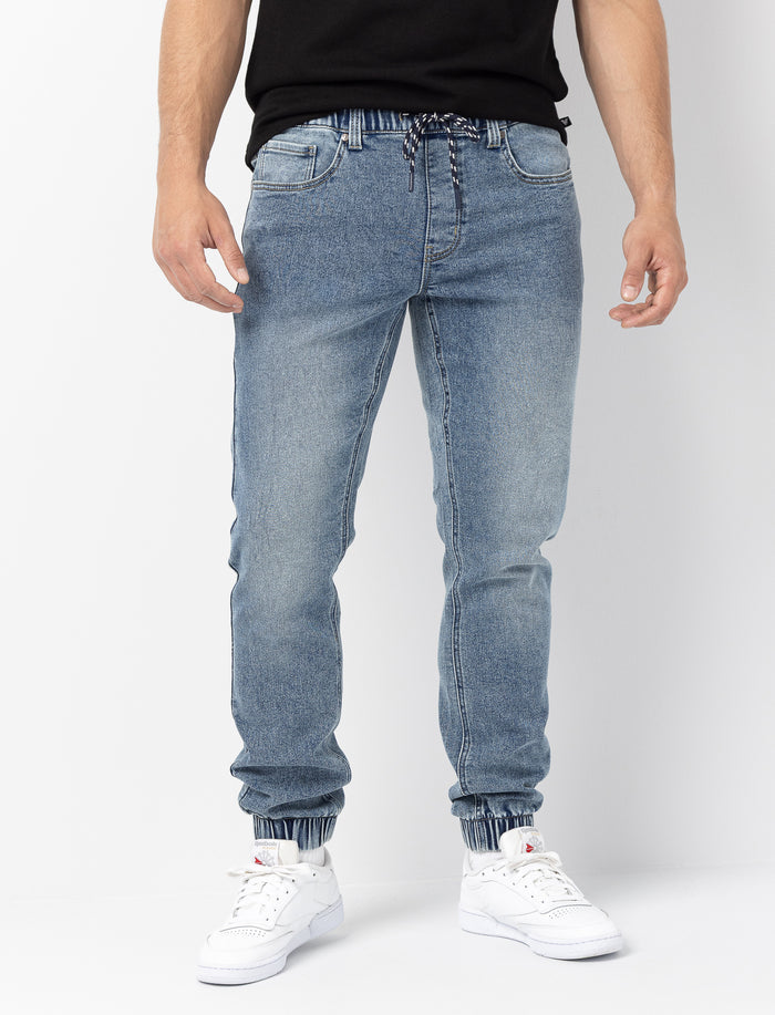 Jean jogger en denim pour homme