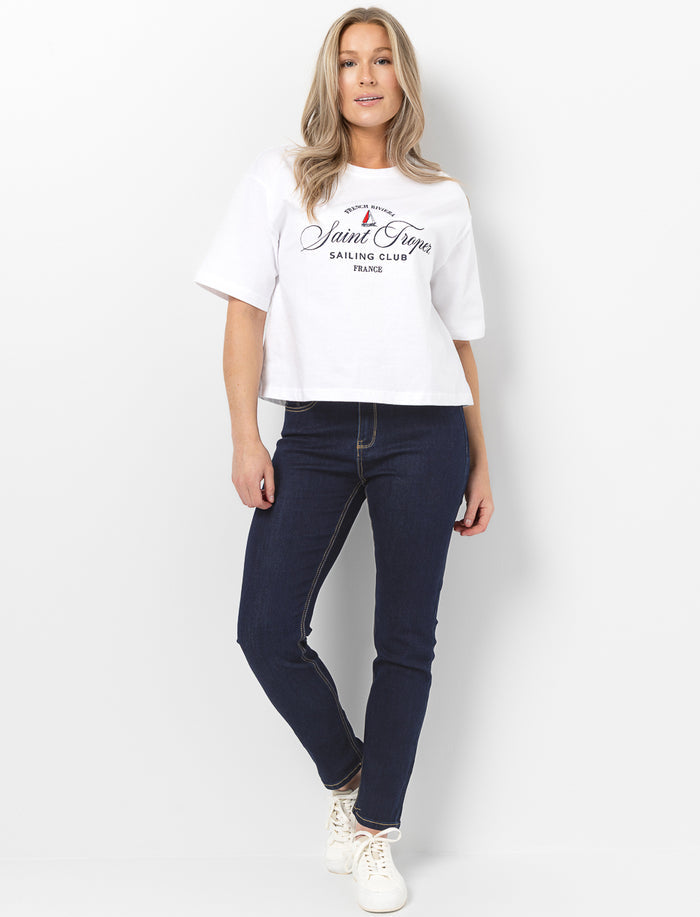 Jean skinny à taille régulière