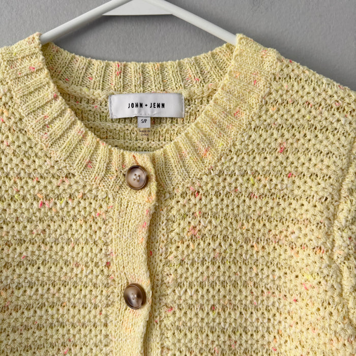 John + Jenn / Light yellow cardigan / Women S