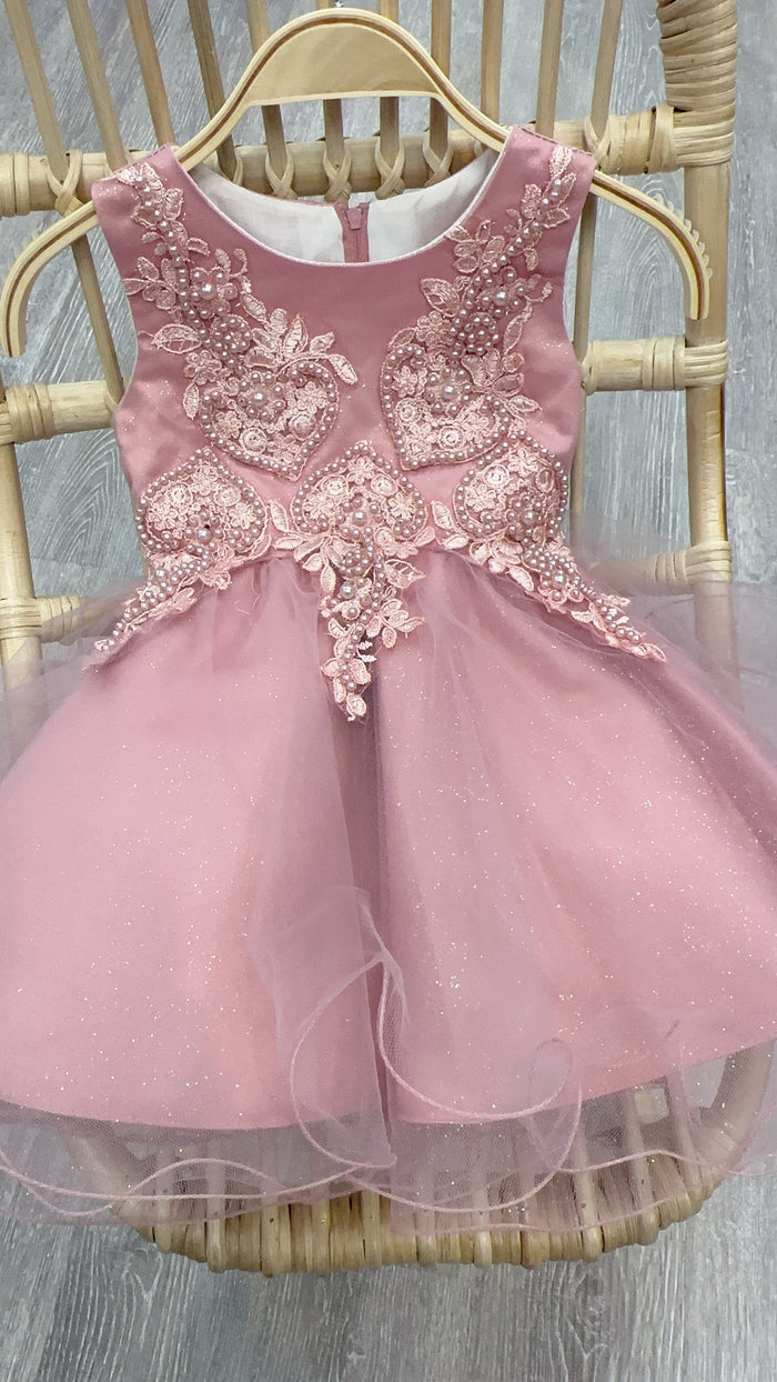 Jolene CD9089B Rose Infant Dress