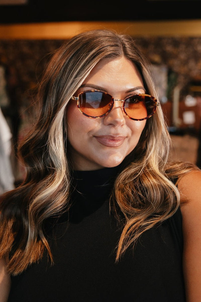 Jordan Sunglasses In Amber Tortoise/Brown - Macoma Boutique310 Accessories/Jewelry