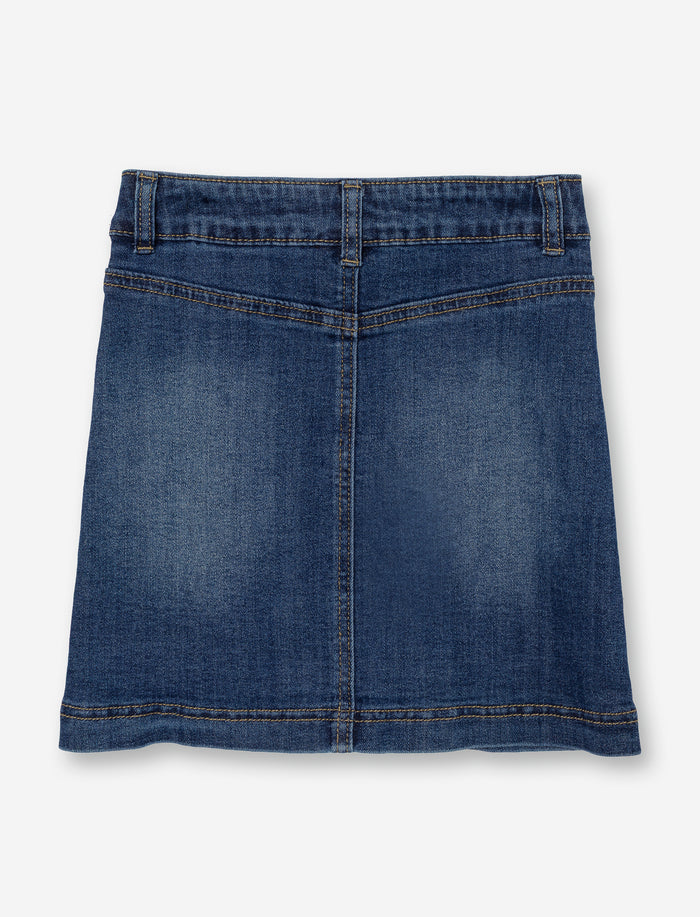 Jupe trapèze en denim pour fille